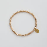 HASHIBAMI 【HB2102214 HASHIBAMI 天然石 ゴールド ブレスレット ※面取り】 ゴールド