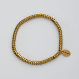 HASHIBAMI 【HB2102217 HASHIBAMI 天然石 ゴールド ブレスレット ※スネーク風】 ゴールド