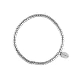 HASHIBAMI 【HB2102218 HASHIBAMI 天然石 シルバー ブレスレット ※ドーナツ(大)】 シルバー