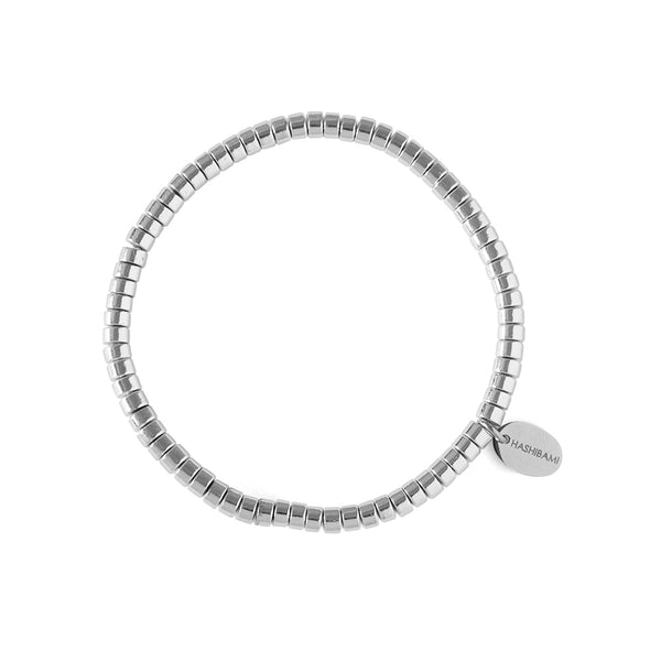 HASHIBAMI 【HB2102218 HASHIBAMI 天然石 シルバー ブレスレット ※ドーナツ(大)】 シルバー
