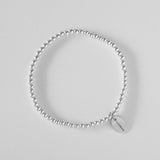 HASHIBAMI 【HB2102219 HASHIBAMI 天然石 シルバー ブレスレット ※3mm玉】 シルバー