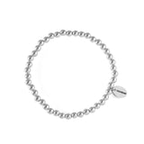 HASHIBAMI 【HB2102220 HASHIBAMI 天然石 シルバー ブレスレット ※4mm玉】 シルバー