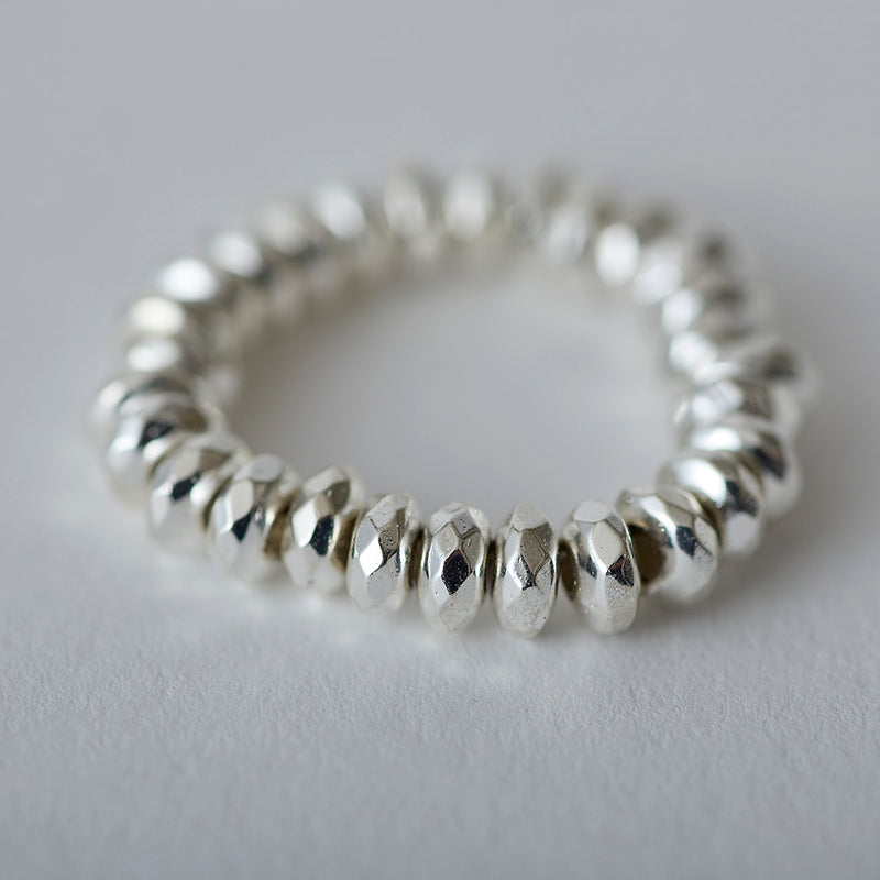 HASHIBAMI 【HB2102233 HASHIBAMI 天然石 シルバー リング ※円盤型】 シルバー