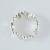 HASHIBAMI 【HB2102234 HASHIBAMI 天然石 シルバー リング ※立方体(横長)】 シルバー