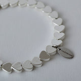 HASHIBAMI 【HB2102275 HASHIBAMI 天然石 ブレスレット ※ハート型6mm】 シルバー