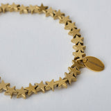 HASHIBAMI 【HB2102276 HASHIBAMI 天然石 ブレスレット ※星型6mm】 ゴールド