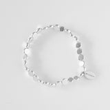 HASHIBAMI 【HB2102277 HASHIBAMI 天然石 ブレスレット ※平丸型6mm】 シルバー