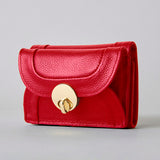 HASHIBAMI 【Ha-1711-453 ニュー ラウンドフォルム ミニウォレット】レッド