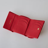 HASHIBAMI 【Ha-1711-453 ニュー ラウンドフォルム ミニウォレット】レッド