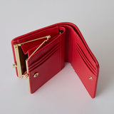 ◆CORRECT限定◆ HASHIBAMI【Ha-2104-311 エイチビー ガマグチ ハーフ ウォレット】レッド