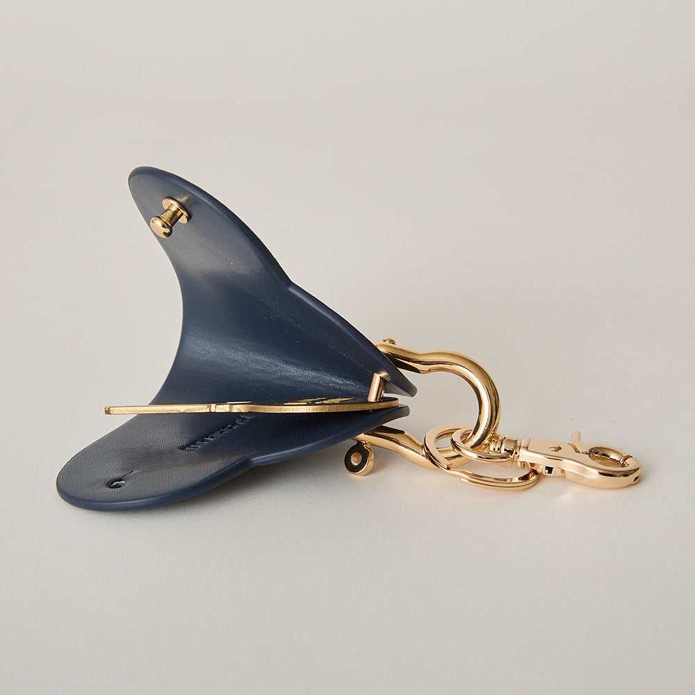 HASHIBAMI 【Ha-2307-220 ハート型 スマートキーリング】ネイビー