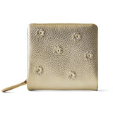 HASHIBAMI【Ha-2407-502 スモールフラワー ハーフウォレット】ゴールド