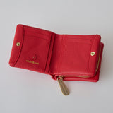 HASHIBAMI【Ha-2407-502 スモールフラワー ハーフウォレット】レッド
