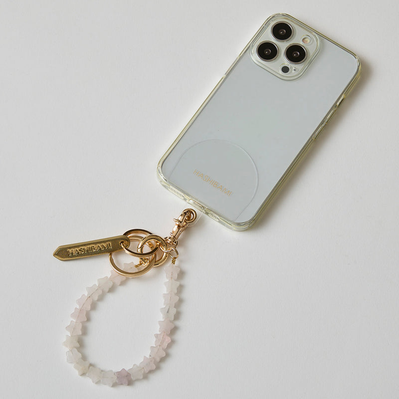 HASHIBAMI【Ha-2410-304 天然石 スター スマホハンドストラップ