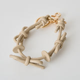 ◆CORRECT限定◆HASHIBAMI 【Ha-2410-324 レザーリボン スマホハンドストラップ】ベージュ