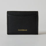 HASHIBAMI 【Ha-2410-326 レザーリボン ミニウォレット】ブラック