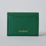 HASHIBAMI 【Ha-2410-326 レザーリボン ミニウォレット】ボトルグリーン