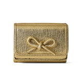 HASHIBAMI 【Ha-2410-326 レザーリボン ミニウォレット】ゴールド