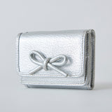 HASHIBAMI 【Ha-2410-326 レザーリボン ミニウォレット】シルバー