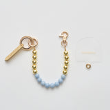 ◆CORRECT限定◆HASHIBAMI【Ha-2410-340 オルビット ×ゴールドビーズ スマホハンドストラップ】エンジェライト