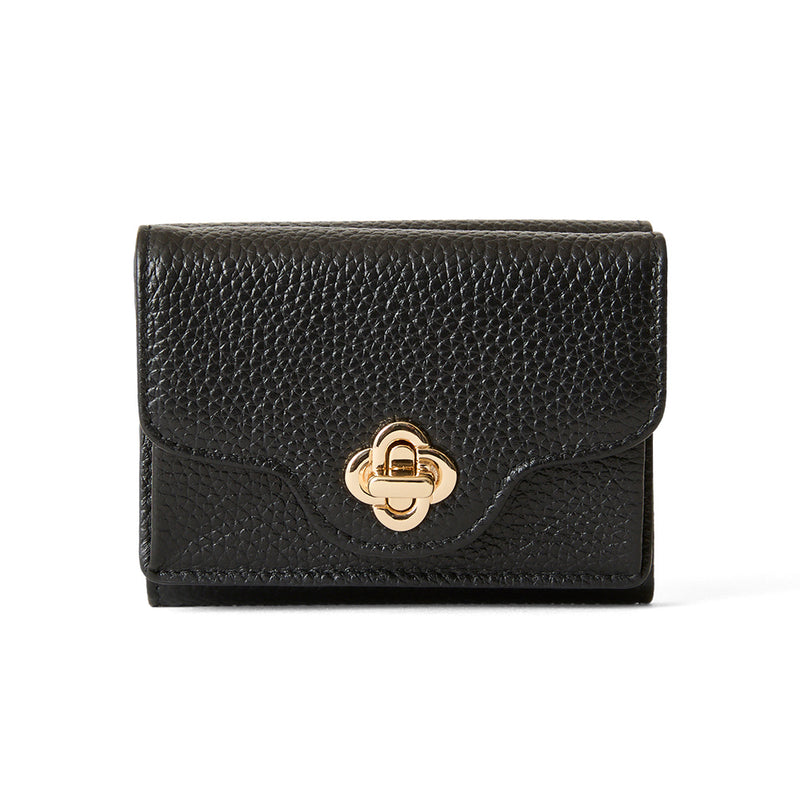 ◆CORRECT限定◆HASHIBAMI【Ha-2502-201 ひねり金具 ミニウォレット】ブラック