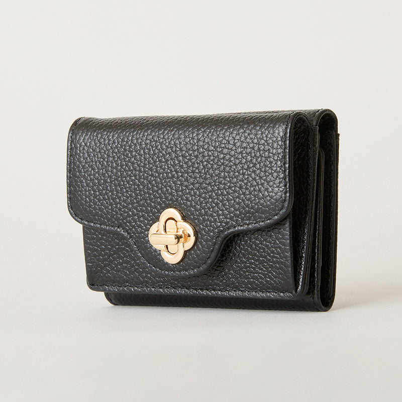 ◆CORRECT限定◆HASHIBAMI【Ha-2502-201 ひねり金具 ミニウォレット】ブラック