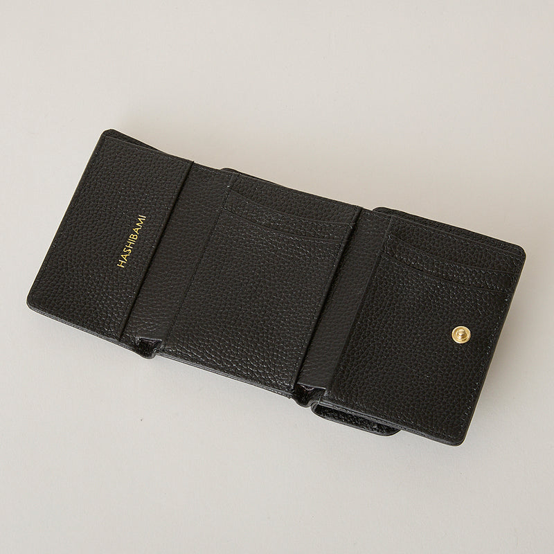 ◆CORRECT限定◆HASHIBAMI【Ha-2502-201 ひねり金具 ミニウォレット】ブラック