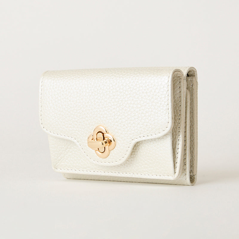 ◆CORRECT限定◆HASHIBAMI【Ha-2502-201 ひねり金具 ミニウォレット】シャンパン