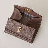 ◆CORRECT限定◆HASHIBAMI【Ha-2502-201 ひねり金具 ミニウォレット】ダークブラウン