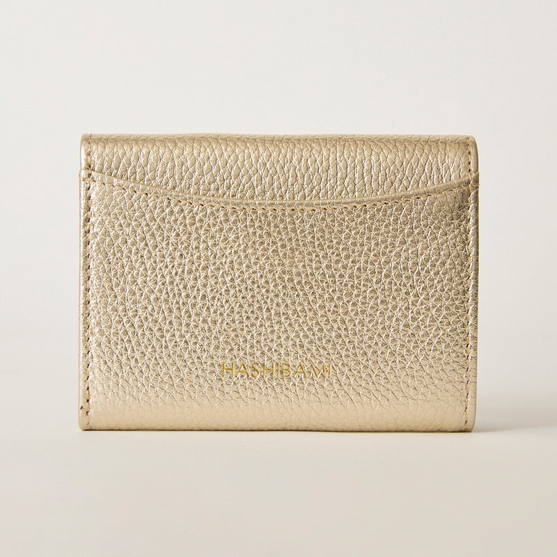 ◆CORRECT限定◆HASHIBAMI【Ha-2502-201 ひねり金具 ミニウォレット】ゴールド