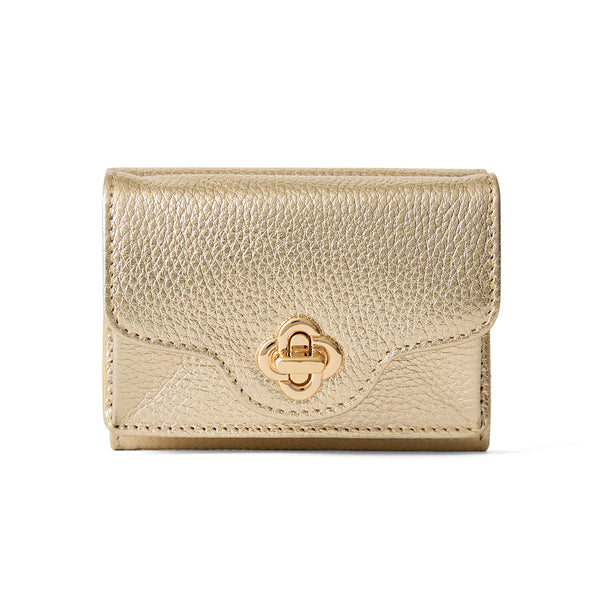 ◆CORRECT限定◆HASHIBAMI【Ha-2502-201 ひねり金具 ミニウォレット】ゴールド