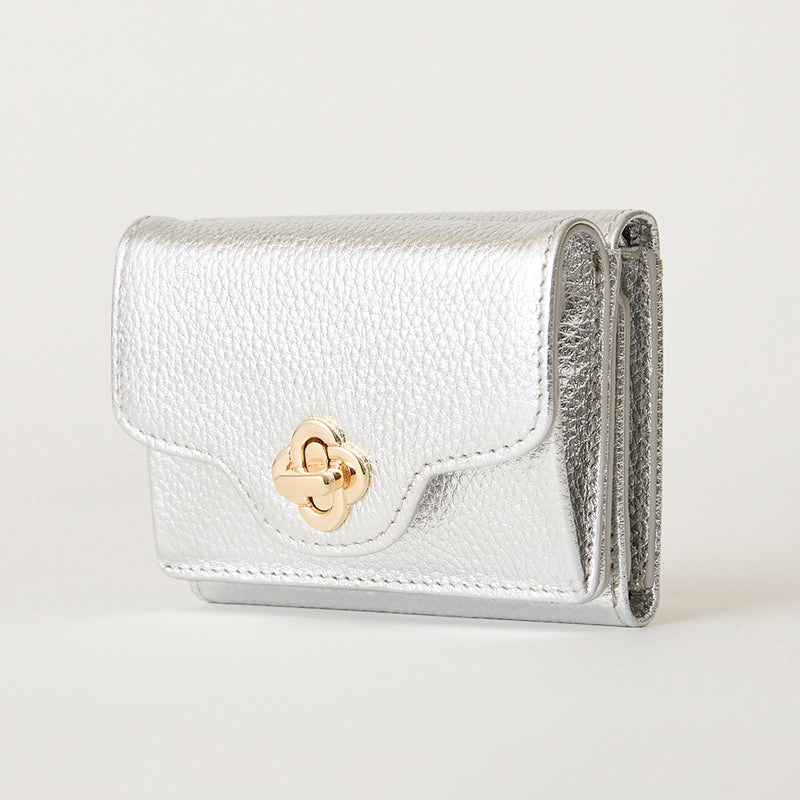 ◆CORRECT限定◆HASHIBAMI【Ha-2502-201 ひねり金具 ミニウォレット】シルバー