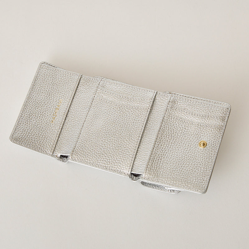 ◆CORRECT限定◆HASHIBAMI【Ha-2502-201 ひねり金具 ミニウォレット】シルバー