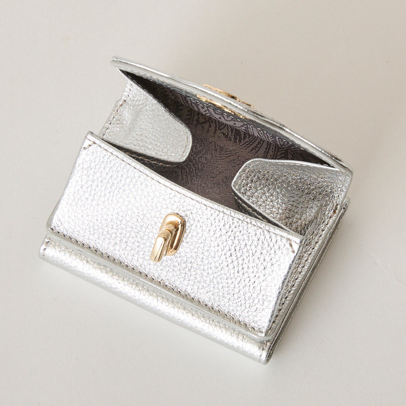 ◆CORRECT限定◆HASHIBAMI【Ha-2502-201 ひねり金具 ミニウォレット】シルバー
