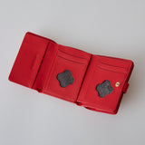 ◆CORRECT限定◆ HASHIBAMI【Ha-2502-202 フラワーバックルミニウォレット】レッド