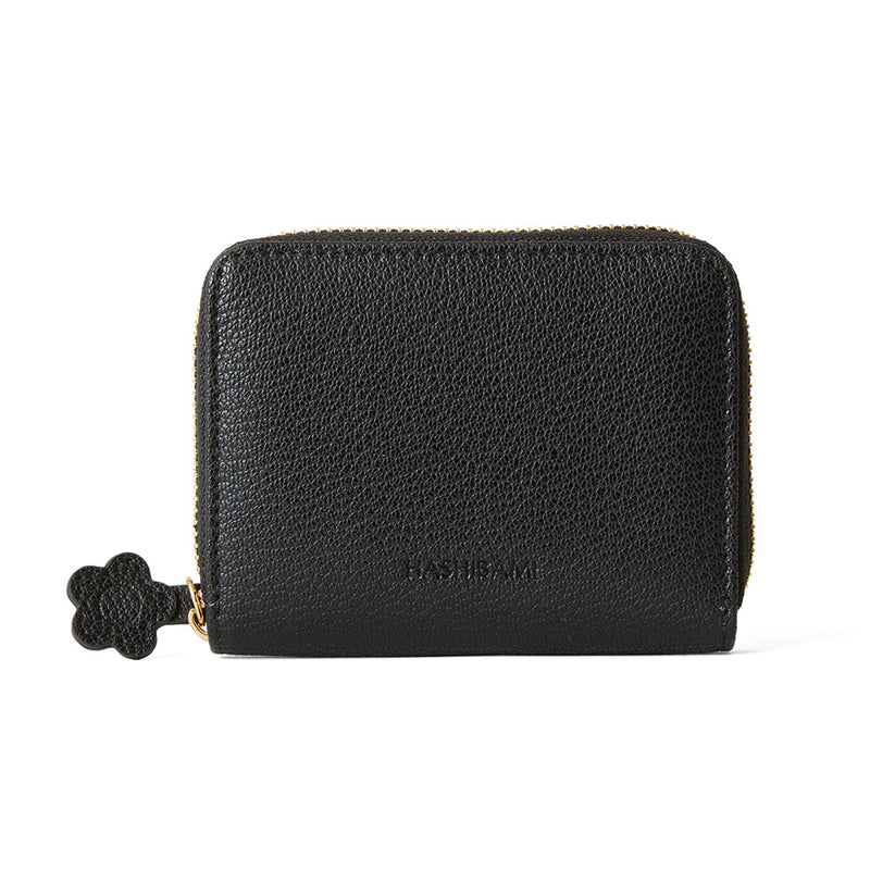 ◆CORRECT限定◆HASHIBAMI【Ha-2502-203 フラワーパッチ ハーフウォレット】ブラック