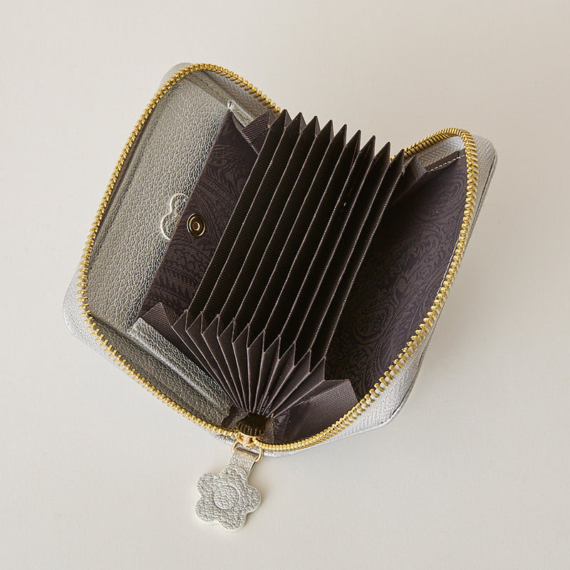 ◆CORRECT限定◆HASHIBAMI【Ha-2502-203 フラワーパッチ ハーフウォレット】シルバー