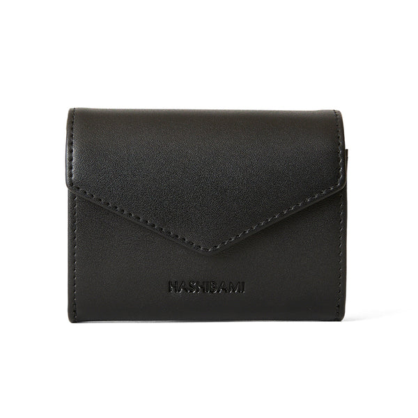 ◆CORRECT限定◆HASHIBAMI【Ha-2502-205 フェズ Wフェイス ミニウォレット】ブラック