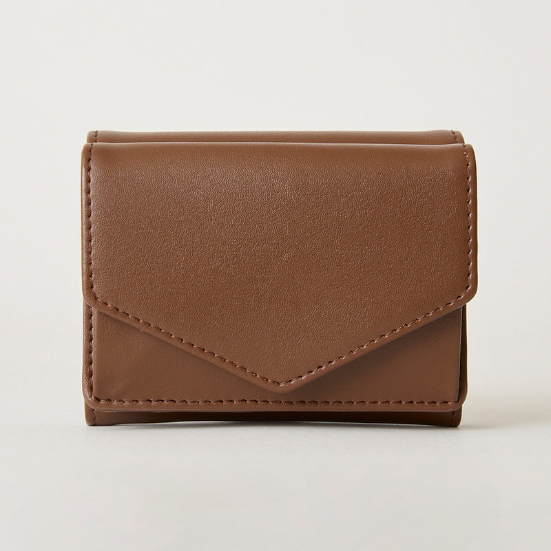 ◆CORRECT限定◆HASHIBAMI【Ha-2502-205 フェズ Wフェイス ミニウォレット】ダークブラウン