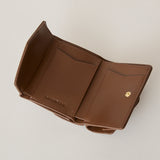 ◆CORRECT限定◆HASHIBAMI【Ha-2502-205 フェズ Wフェイス ミニウォレット】ダークブラウン