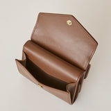 ◆CORRECT限定◆HASHIBAMI【Ha-2502-205 フェズ Wフェイス ミニウォレット】ダークブラウン