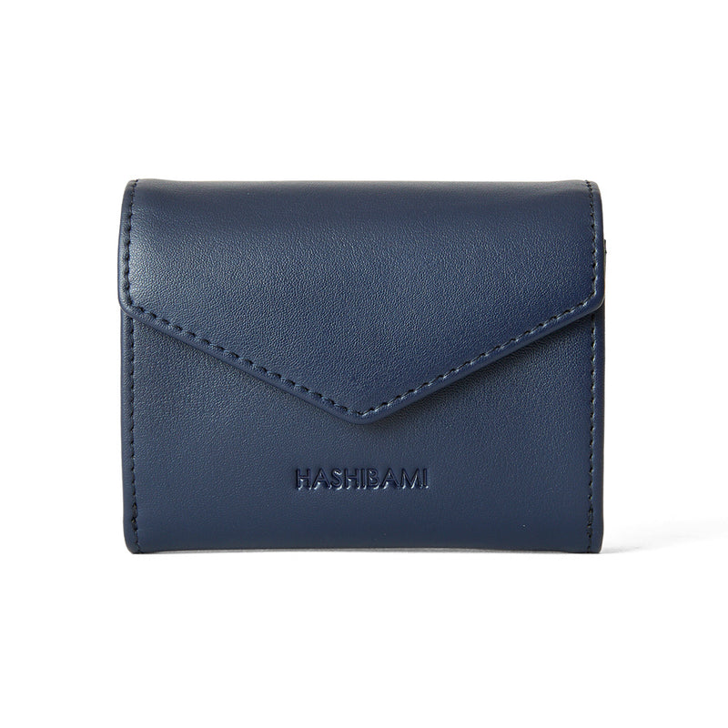 ◆CORRECT限定◆HASHIBAMI【Ha-2502-205 フェズ Wフェイス ミニウォレット】ネイビー