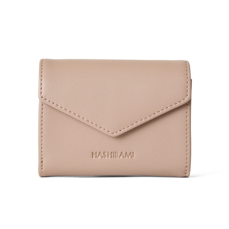 ◆CORRECT限定◆HASHIBAMI【Ha-2502-205 フェズ Wフェイス ミニウォレット】ローズグレー