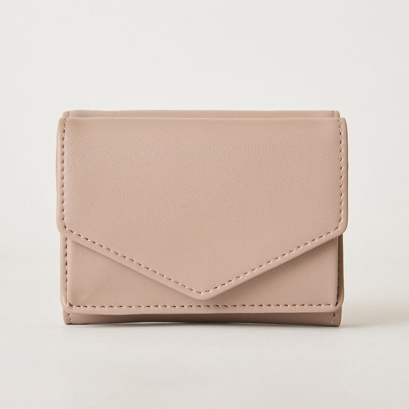 ◆CORRECT限定◆HASHIBAMI【Ha-2502-205 フェズ Wフェイス ミニウォレット】ローズグレー