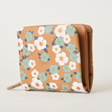 ◆CORRECT限定◆HASHIBAMI【Ha-2502-207 フラワープリント ハーフウォレット】チャイ
