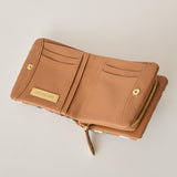 ◆CORRECT限定◆HASHIBAMI【Ha-2502-207 フラワープリント ハーフウォレット】チャイ