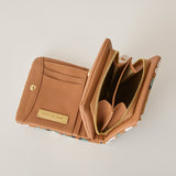 ◆CORRECT限定◆HASHIBAMI【Ha-2502-207 フラワープリント ハーフウォレット】チャイ