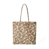 ◆CORRECT限定◆HASHIBAMI【Ha-2502-302 フラワープリント トートボックスバッグ】チャイ