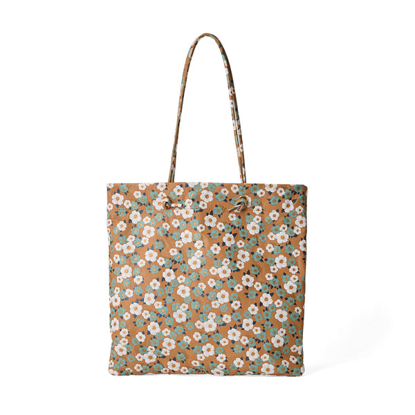 ◆CORRECT限定◆HASHIBAMI【Ha-2502-302 フラワープリント トートボックスバッグ】チャイ