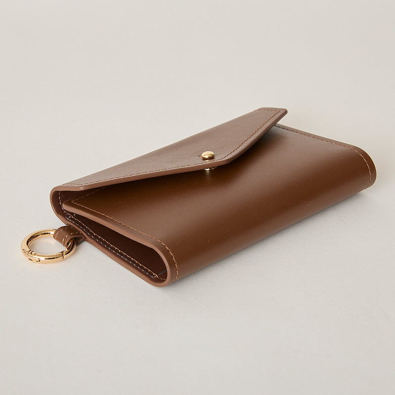 ◆CORRECT限定◆HASHIBAMI【Ha-2502-305 アクスタ入れ　ノート型チャーム】ダークブラウン